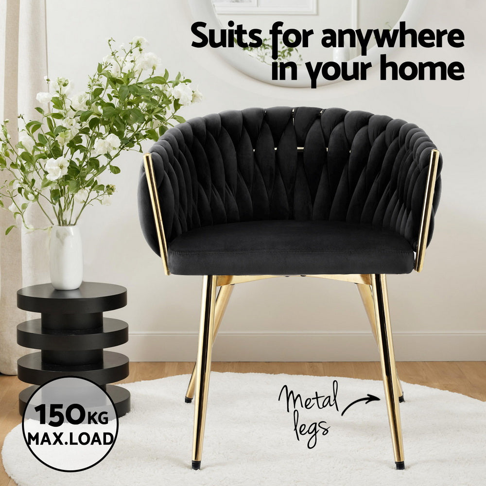 Haven Dining Chair – Black – Single