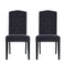 Set of 2 Fabric Dining Chairs - Grey