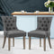 Set of 2 - Fabric French Provincial Retro Dining Chairs