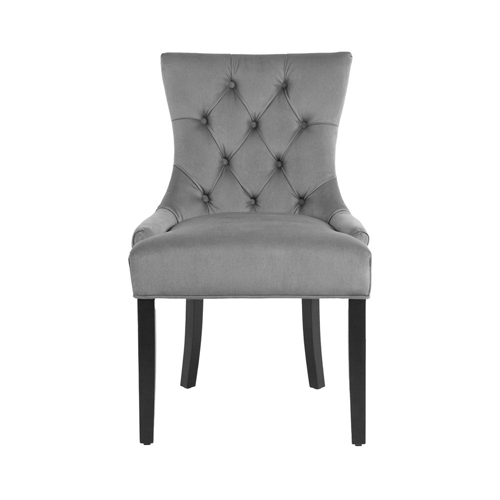 Cayes French Provincial Dining Chairs – Grey – Set of 4