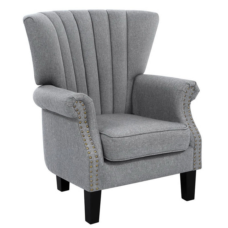 Wingback Armchair - Grey