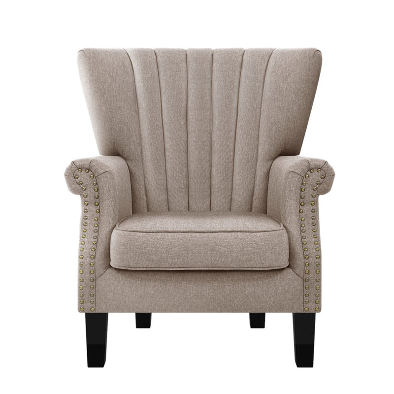 Armchair Wingback - Beige