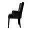 Velvet French Dining Chair - Black