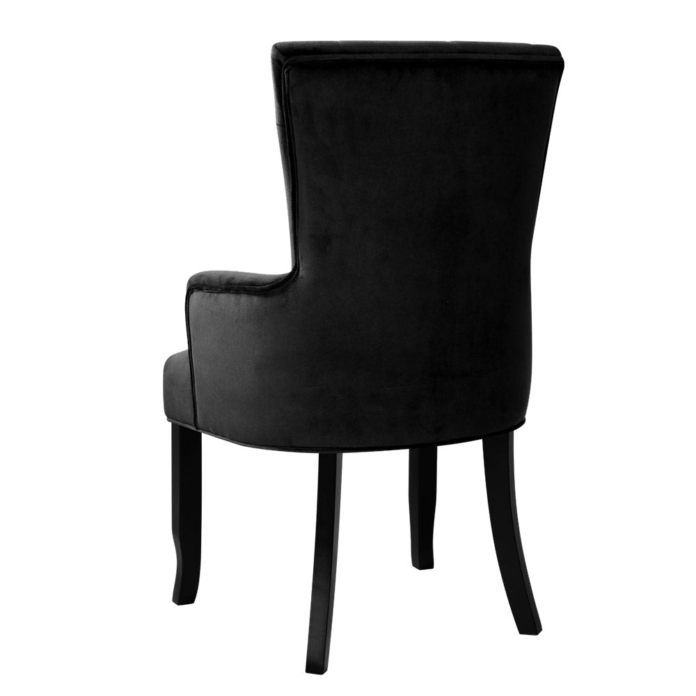 Aubrey French Provincial Dining Chair – Black