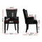 4 x Velvet Armchairs – French Provincial Style, Black