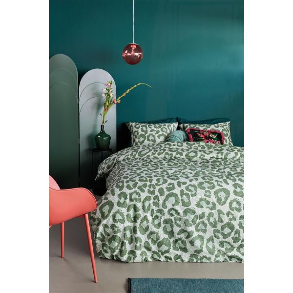 Fabrice Cotton Percale Green Quilt Cover Sets – Queen