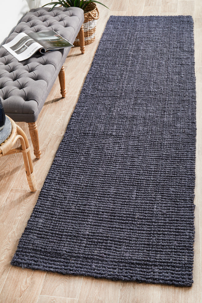 Solace Navy Modern Rug (Runner) Rugs