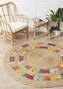 Aegean Multi Modern Rug (Round) Rugs