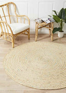 Tuscany Natural Modern Rug (Round) Rugs