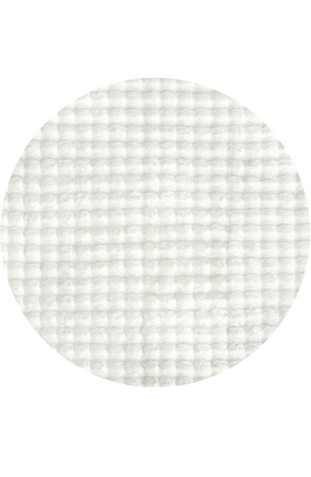 Aria White Modern Rug (Round) Rugs