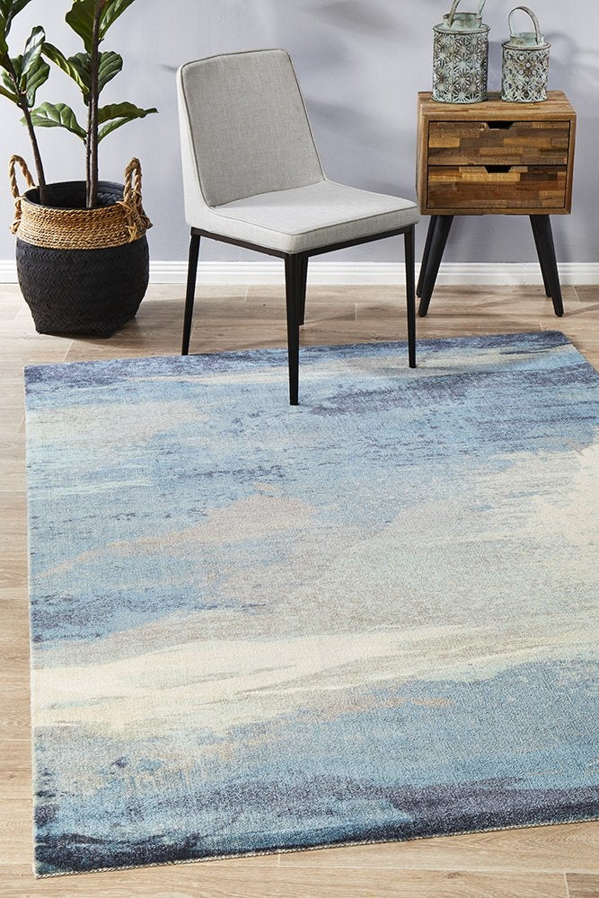 Atlas Blue Modern Rug Rugs