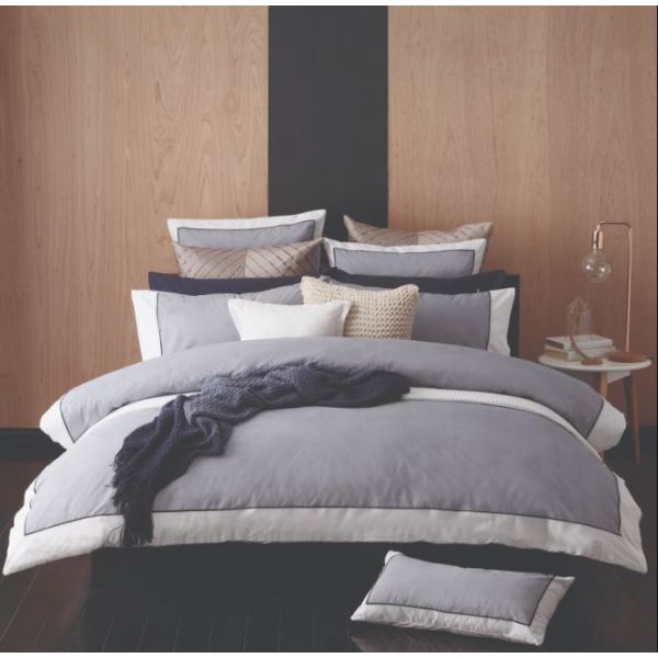 Essex Bed Navy Quilt Cover Set – Queen