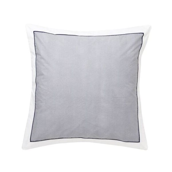 Essex Navy Herringbone Quilt Cover Set – Blue – Queen