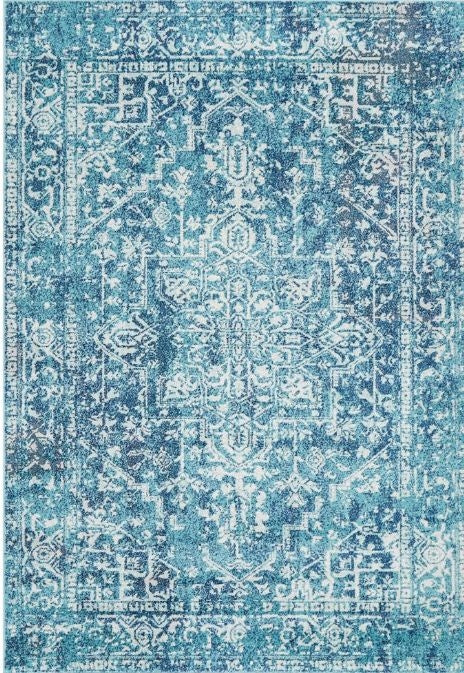 Rowan Blue Modern Rug Rugs