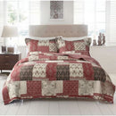 Aberdeen 100% Cotton Quilted 2 pcs Bedspread Coverlet Set – King Single