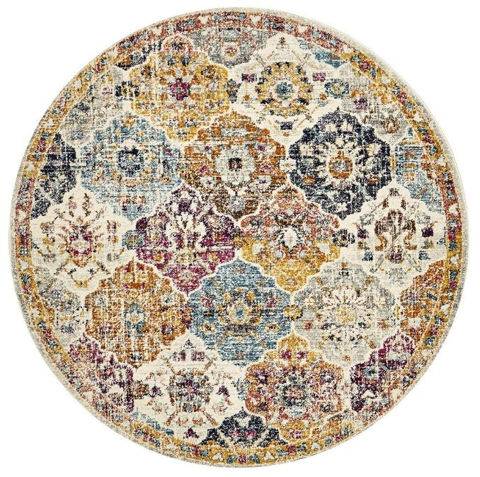 Cove Rust Modern Rug (Round) Rugs