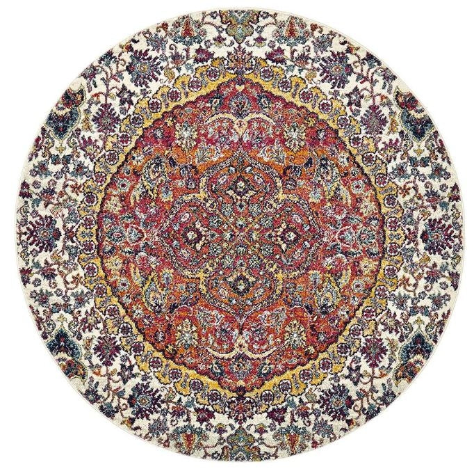 Zara Multi Modern Rug (Round) Rugs