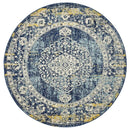 Cove Navy Modern Rug (Round) Rugs