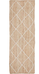 Atlas White Textured Rug (Runner) Rugs
