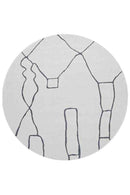 Sonnet Grey Modern Rug (Round) Rugs