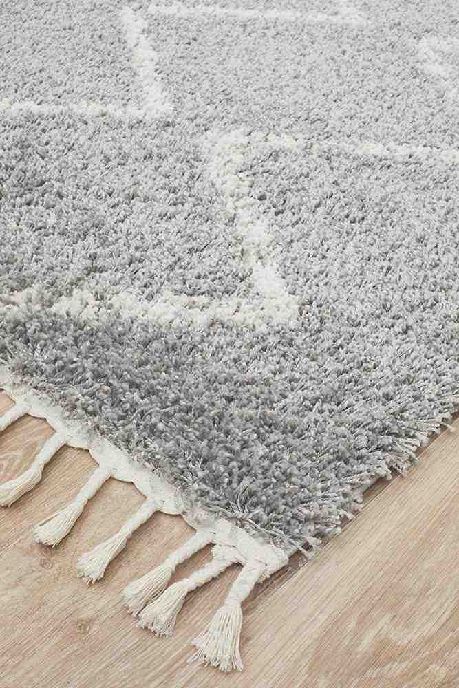 Juno Silver Modern Rug Rugs