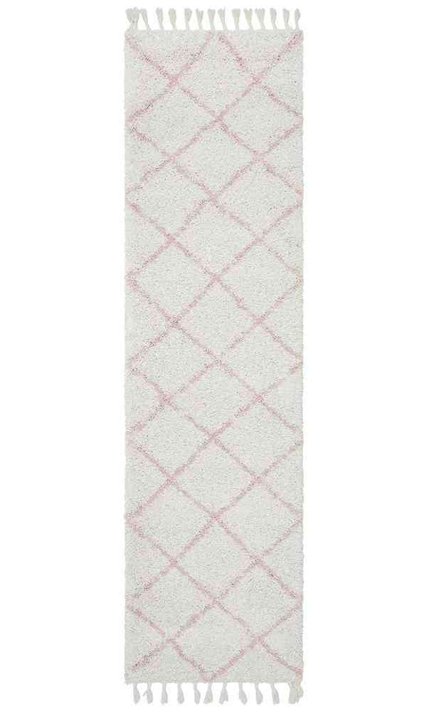 Valencia Pink Modern Rug (Runner) Rugs