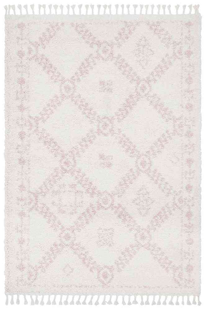 Orion Pink Modern Rug Rugs