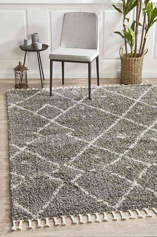 Indigo Grey Modern Rug Rugs