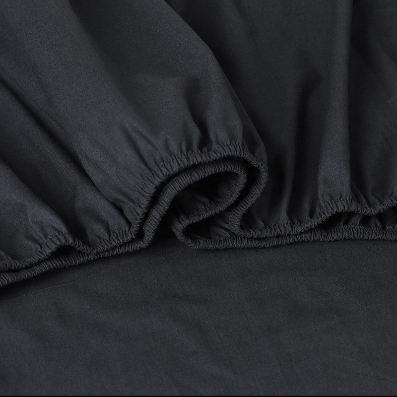 Cove Egyptian Cotton Vintage Washed Sheet Set – Charcoal – Single