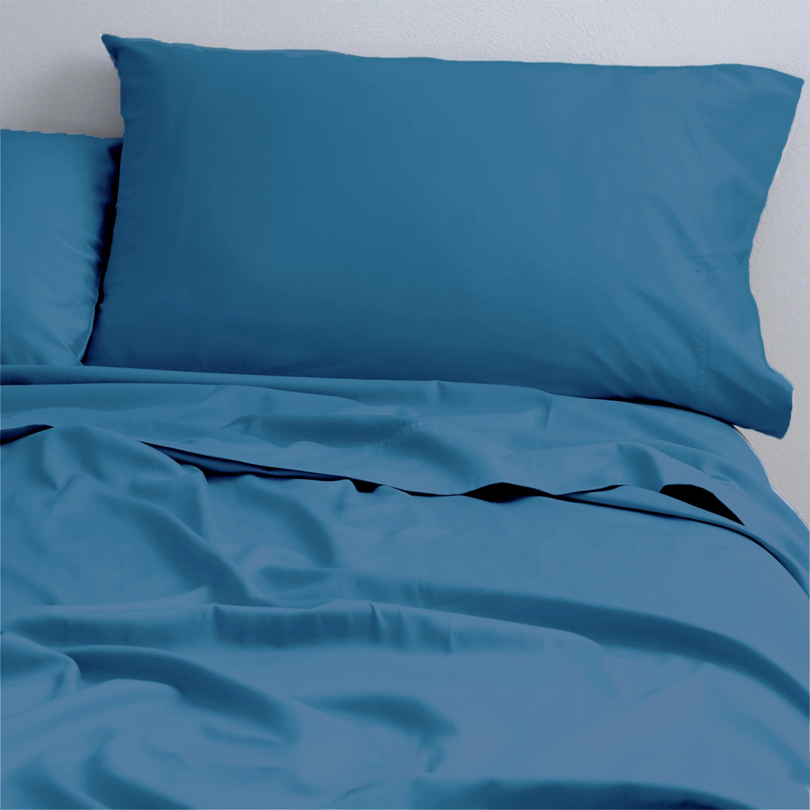 Natural Cotton 500 Thread Count Blue Sheet Set – Double