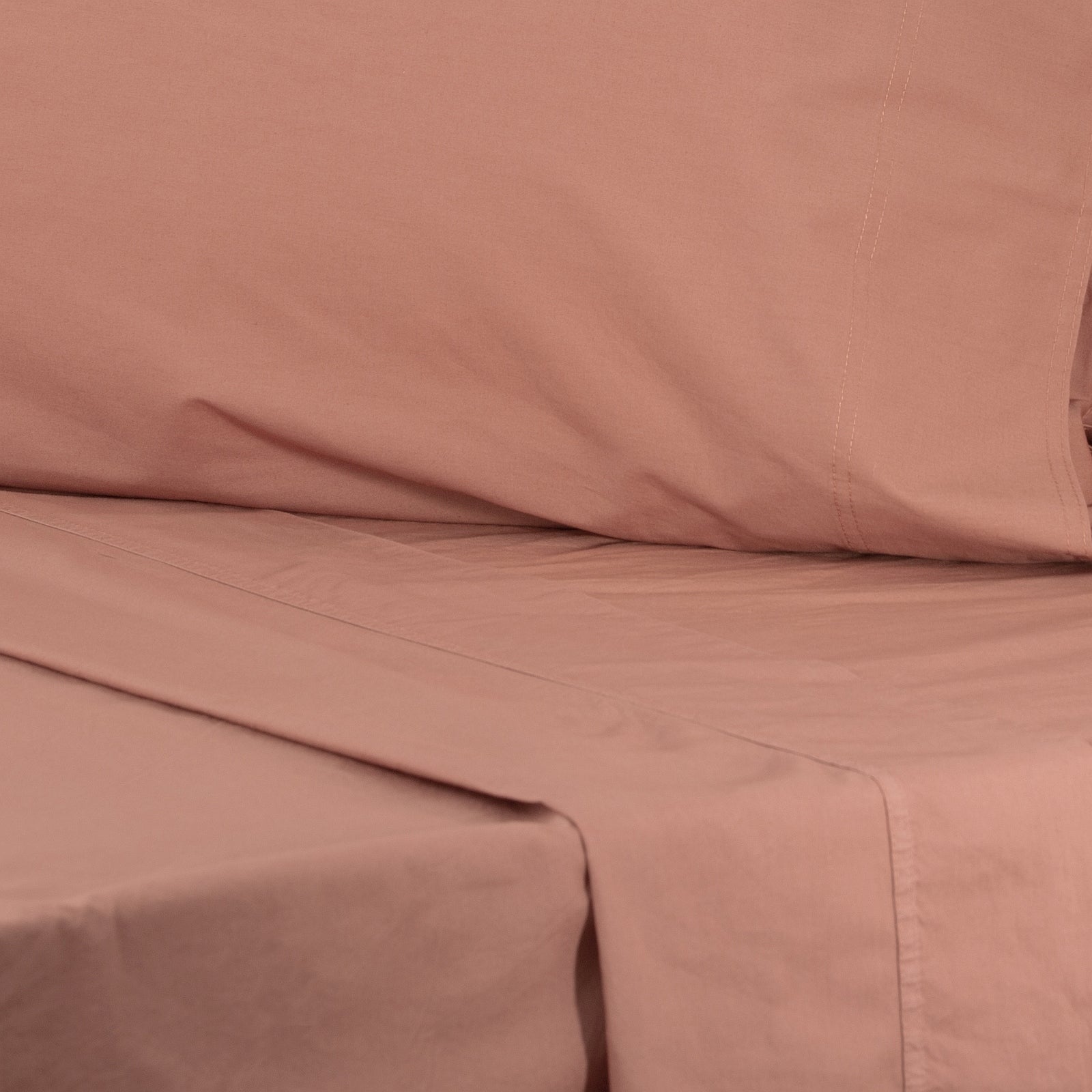 Helena Vintage Stone Washed Redwood Sheet Set – King