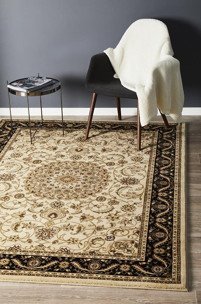 Ember Black Modern Rug Rugs