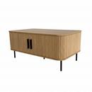 Ardelle Fluted Coffee Table – Oak