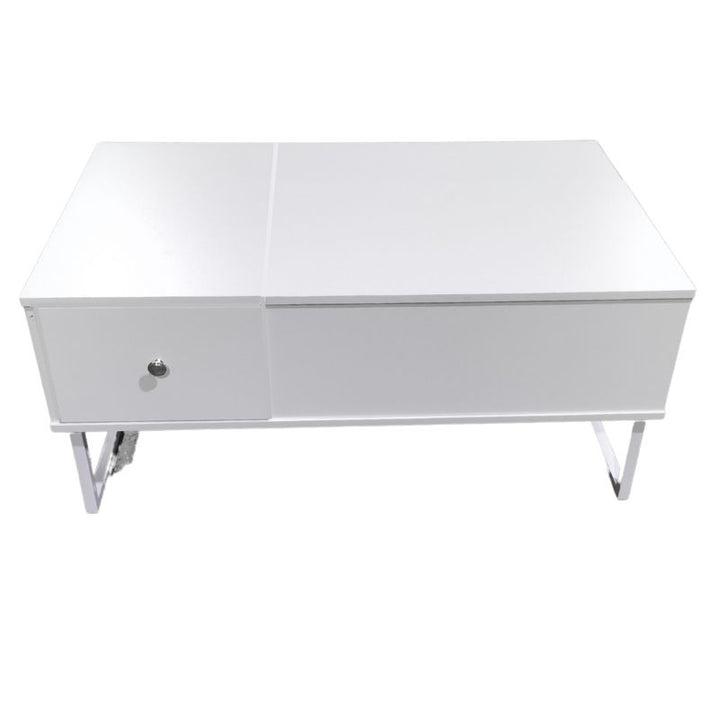 Tempo Storage Coffee Table – White