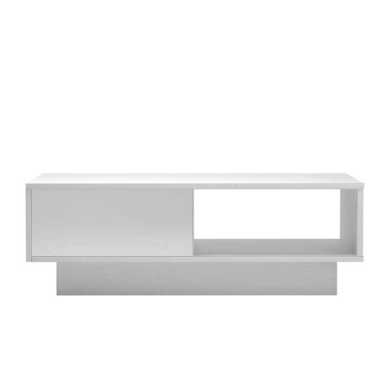 Velora LED Coffee Table – White – 95 cm