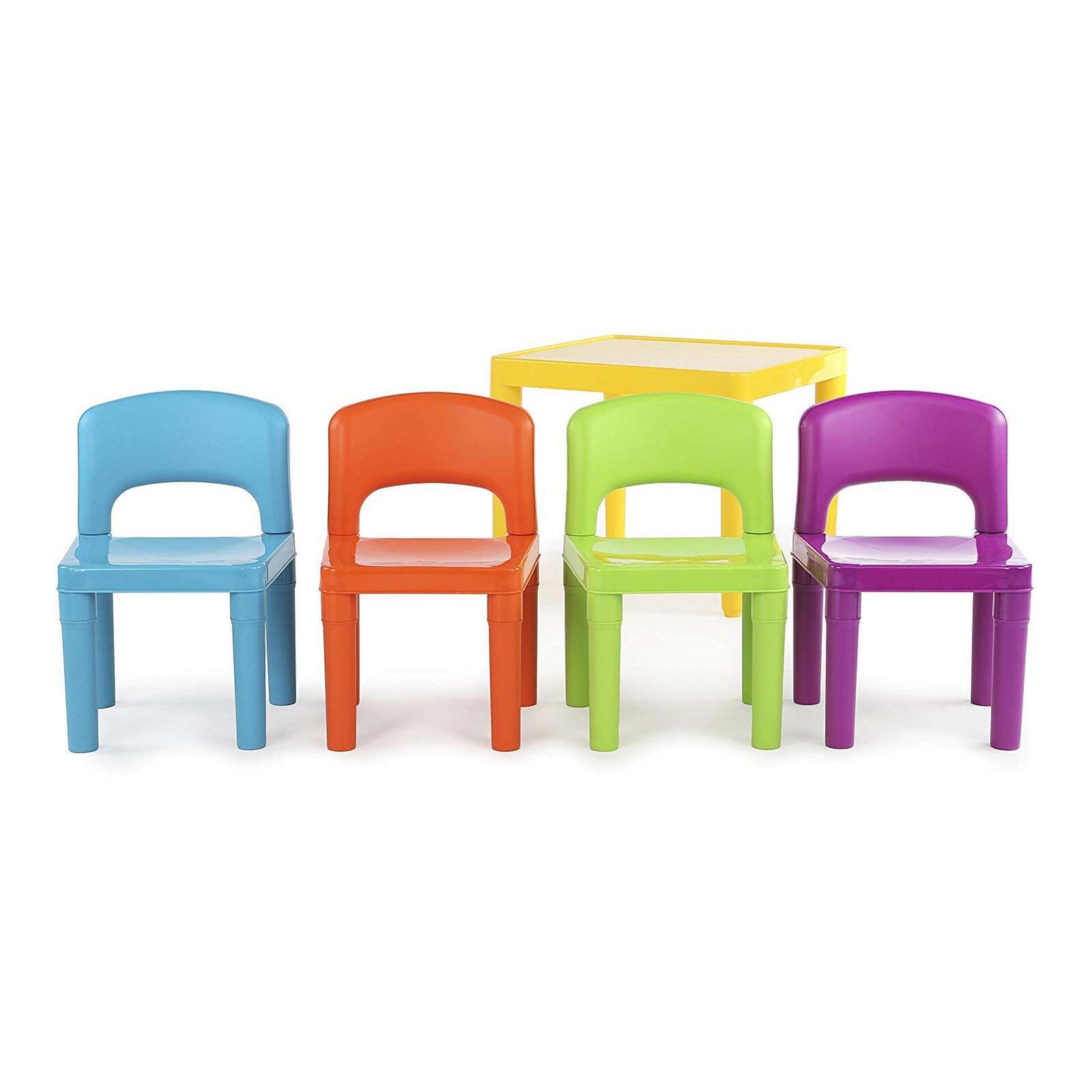 Coastal Kids Table & Chair Set – Multi – Set of 5