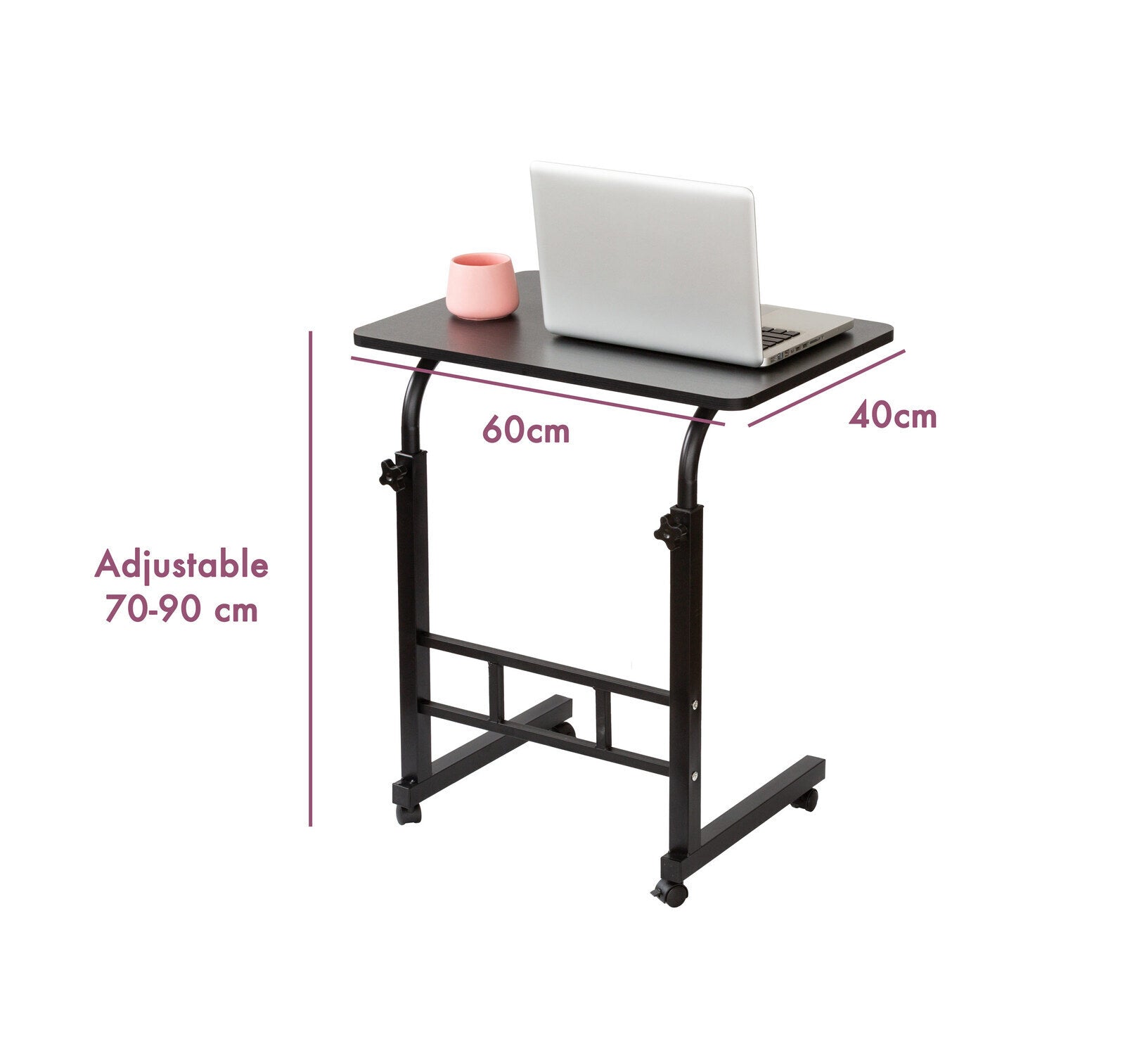 FlexWork Portable Laptop Desk – Adjustable Height – Compact