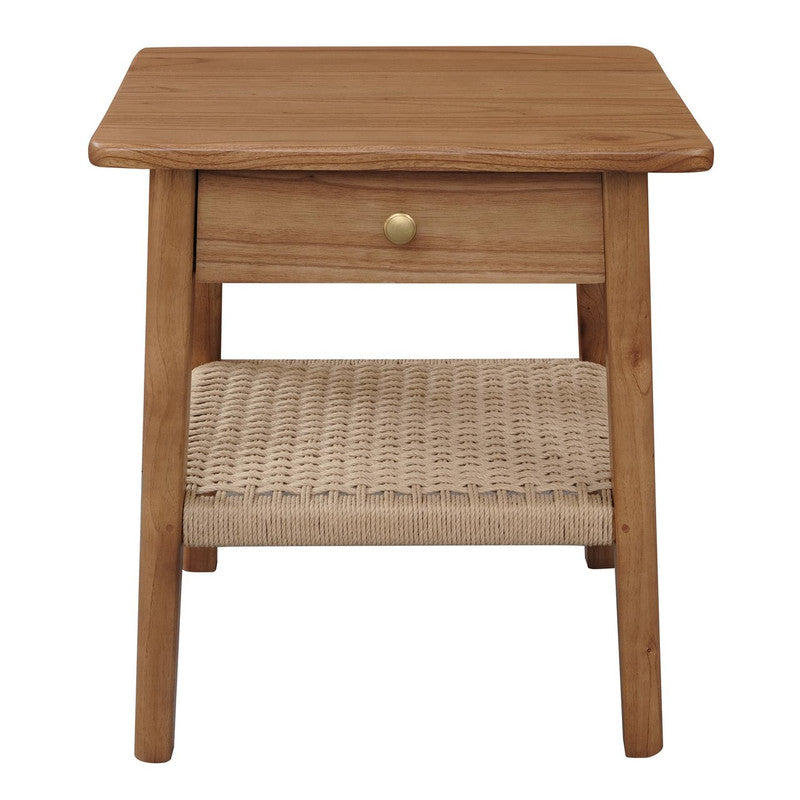 Kelly 1 - Drawer Bedside Table (Almond)