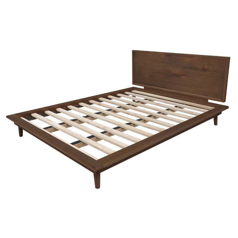Gatsby Platform Bed Frame – Brown / Wood – Queen