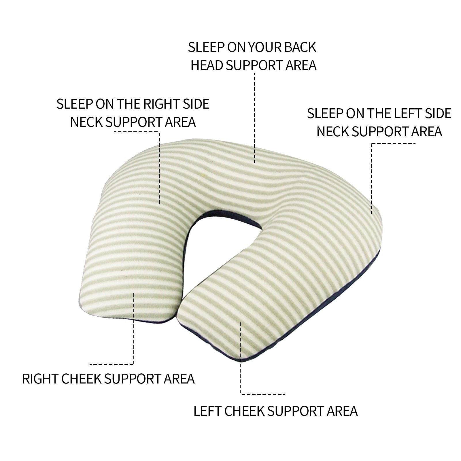 Traverse Travel Neck Pillow – Grey / Charcoal – Standard
