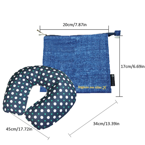 Traverse Travel Neck Pillow – Blue – Standard