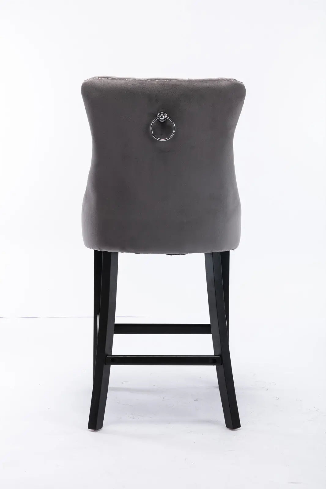 Haven Velvet Bar Stools – Grey – Set of 2