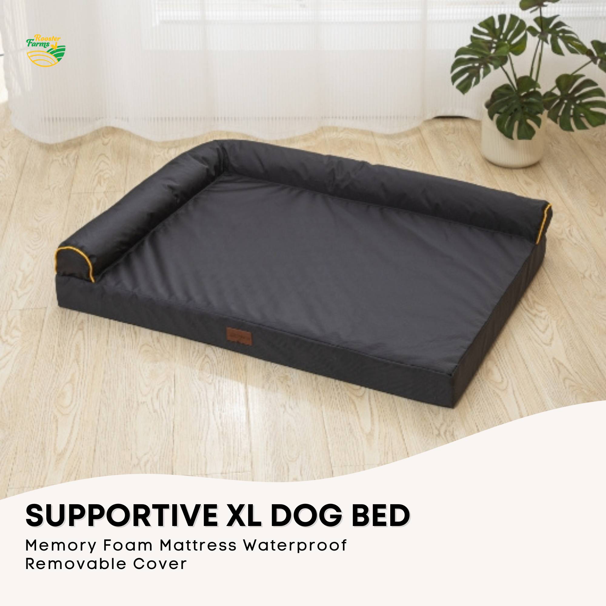 Kairo Orthopaedic Dog Bed – Grey – XL