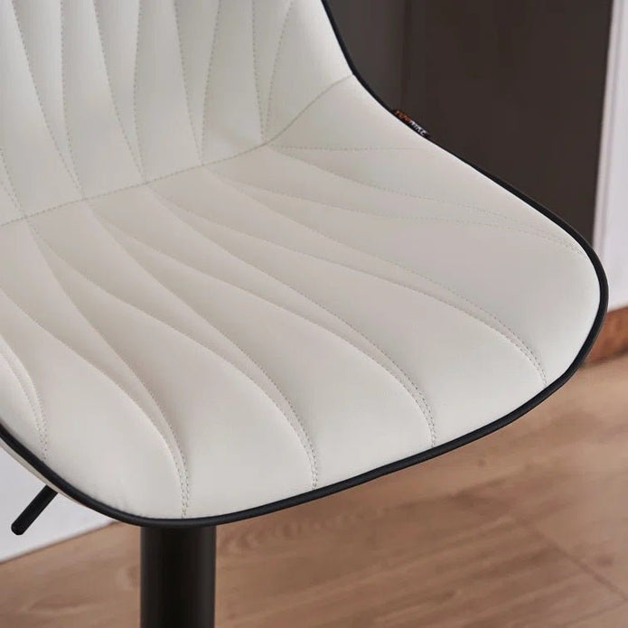 Serenita Swivel Bar Stools – White – Set of 2