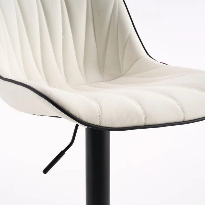 Serenita Swivel Bar Stools – White – Set of 2