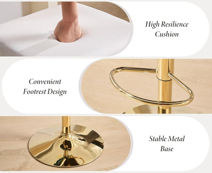 Cove Braided Back Bar Stools – White – Set of 2