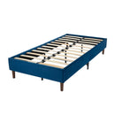 Vienna Velvet Bed Frame – Blue – Double