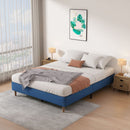 Vienna Velvet Bed Frame – Blue – Double