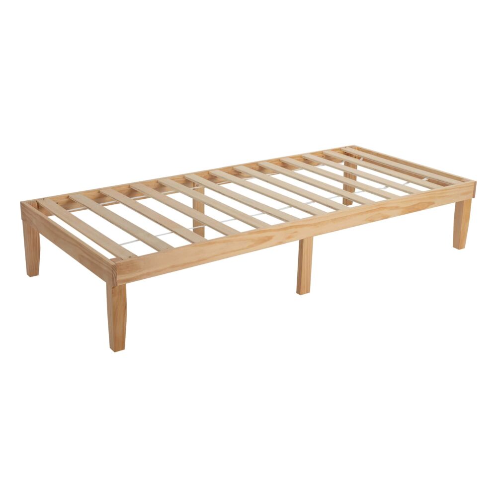 Union Wooden Bed Base – Brown – King Single