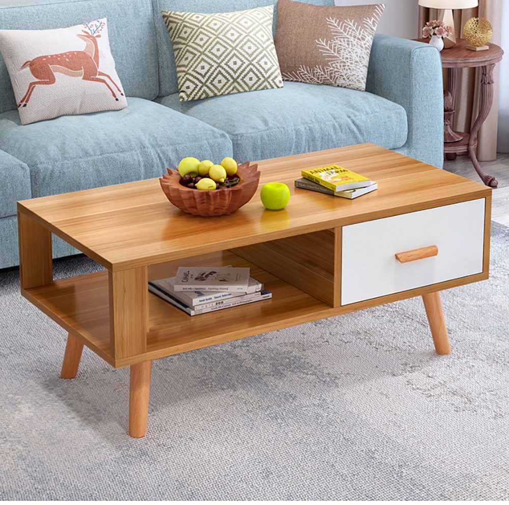 Nordic Coffee Table – White – 100 cm